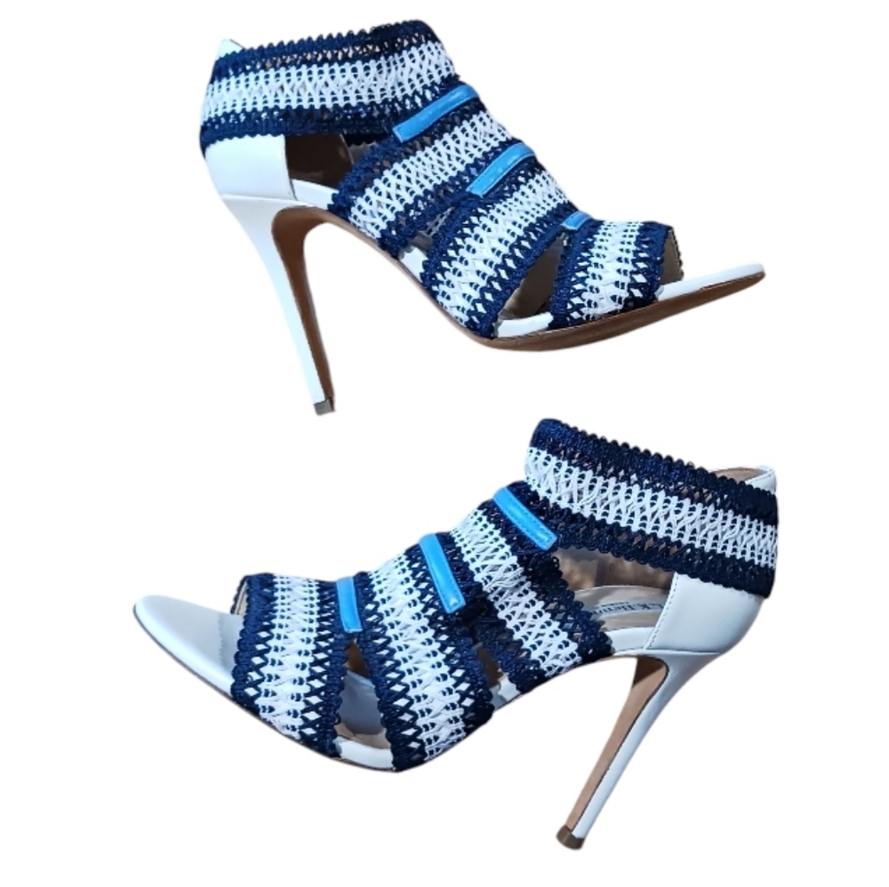 L.K. Bennett Eloise Crochet High Heels - Picture 3 of 14
